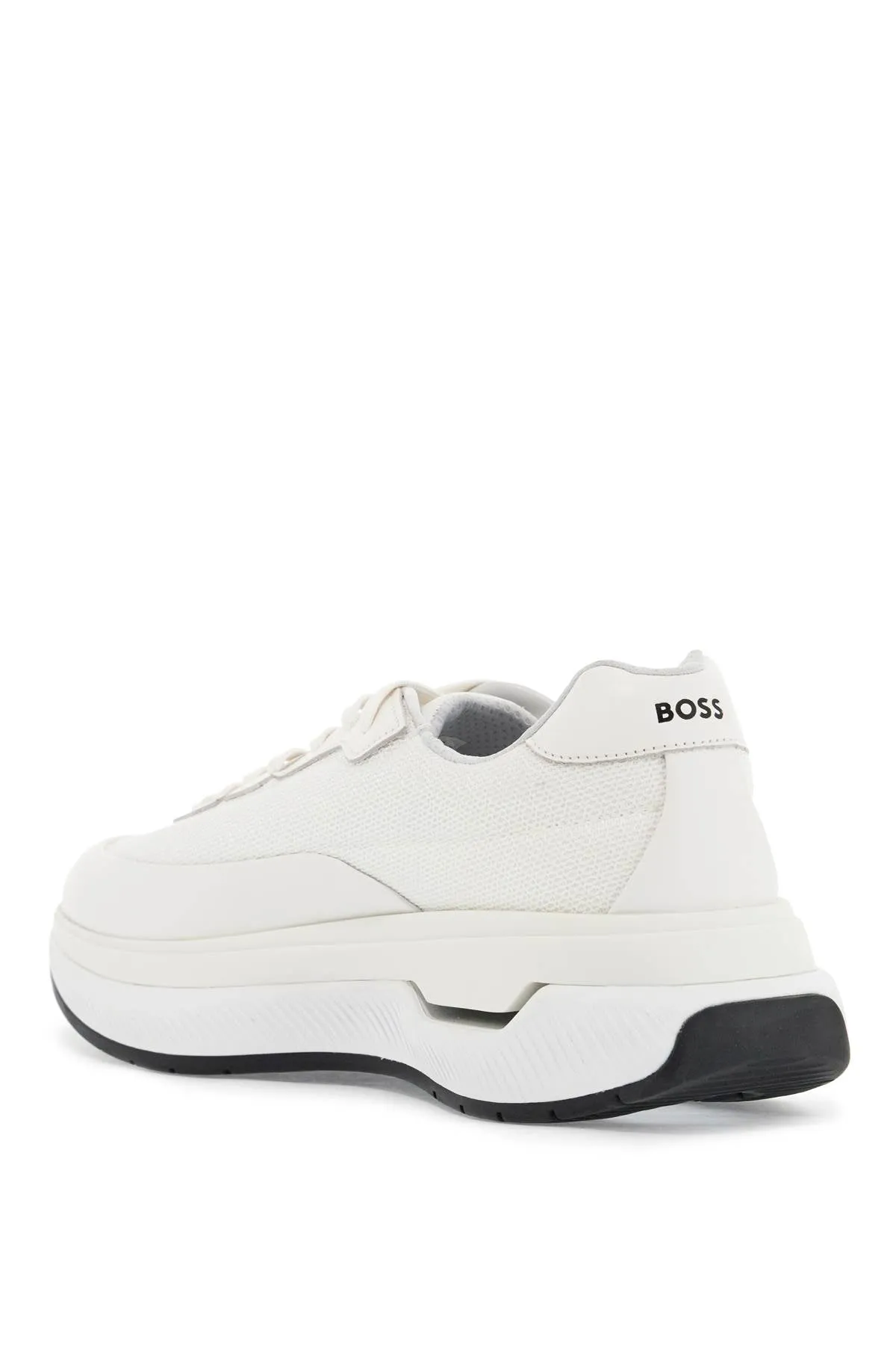 White Cotton Void_runn_ltny Sneakers With Hook-and-loop Closure