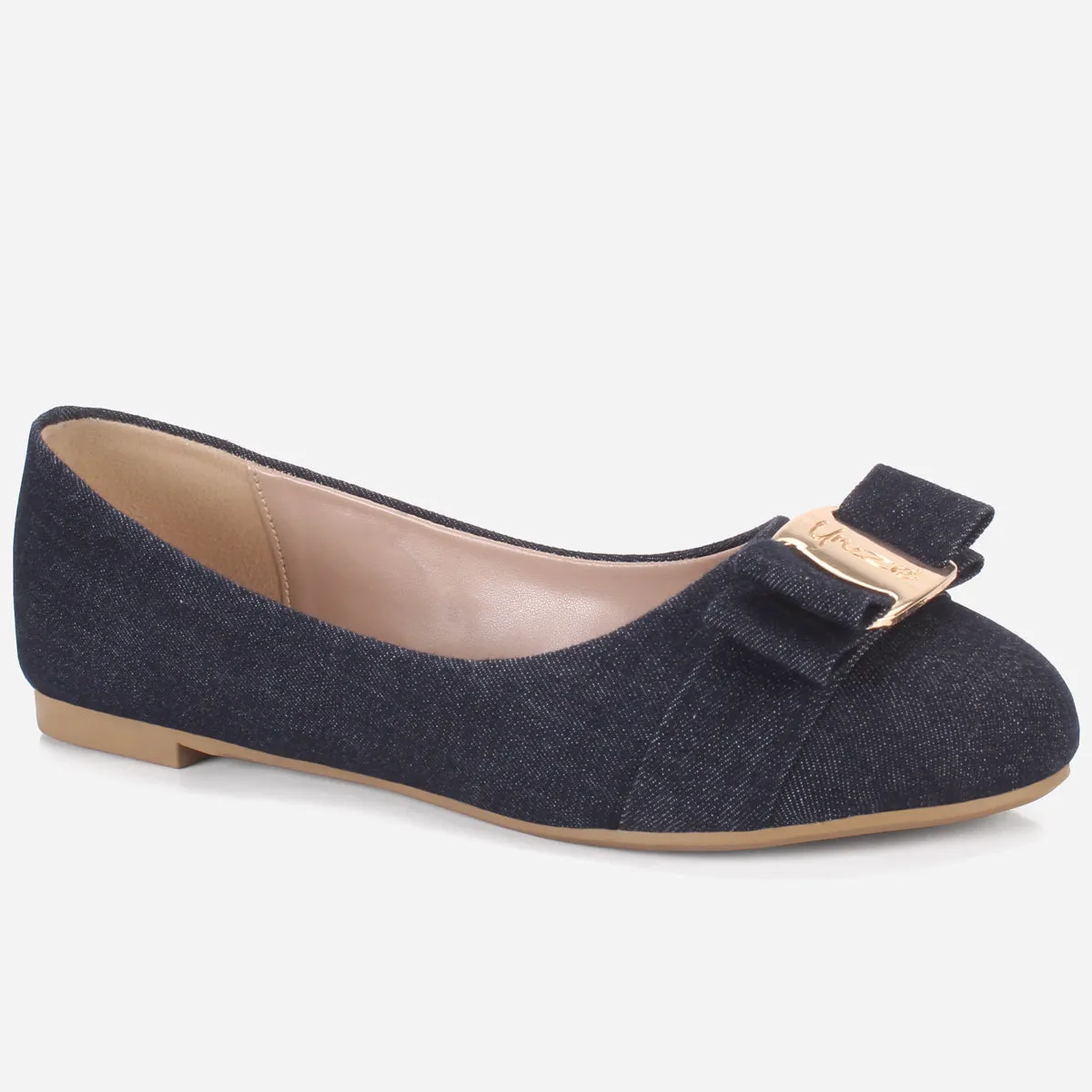 Womens "SILAS" Decorated Flat Slip-on Casual Shoes