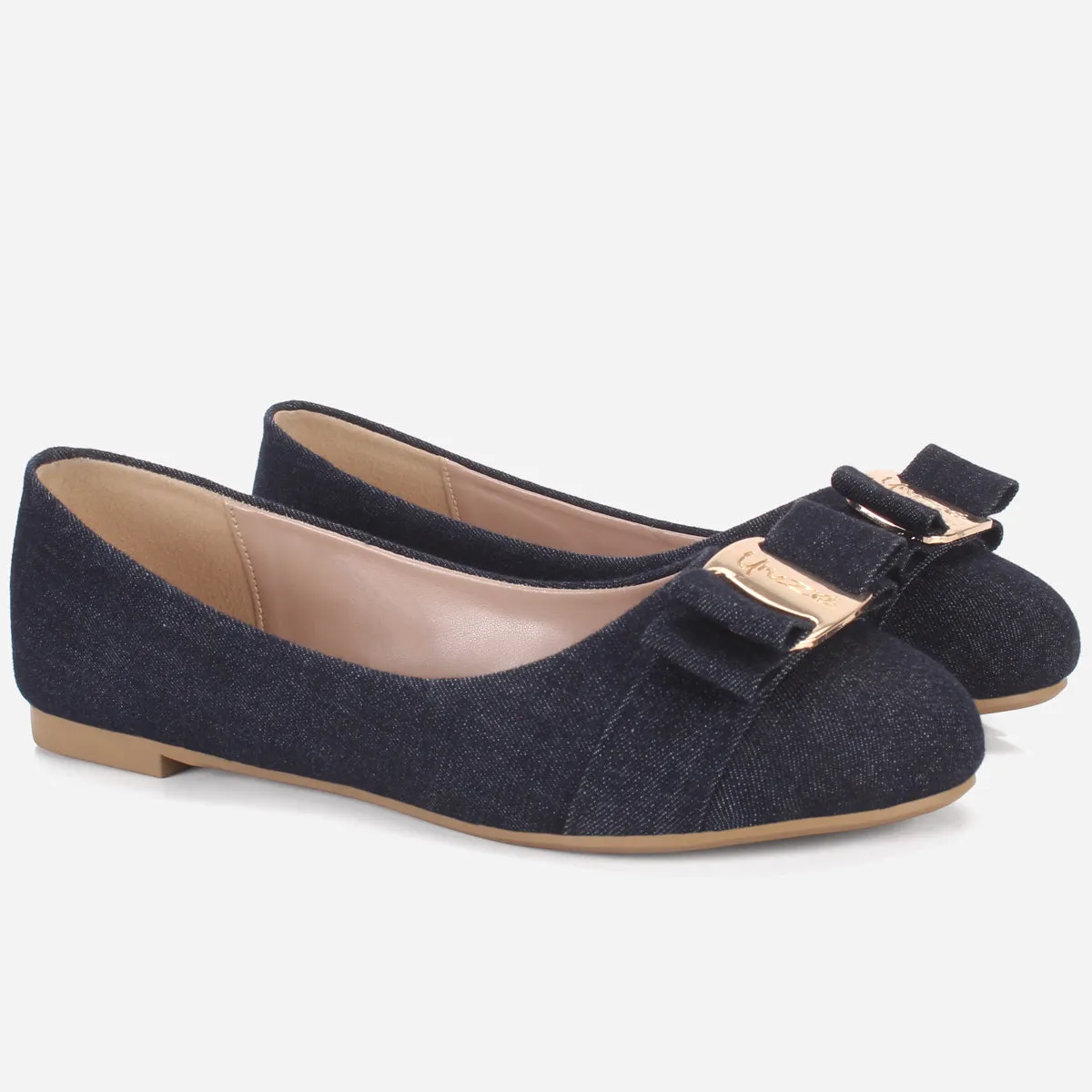 Womens "SILAS" Decorated Flat Slip-on Casual Shoes