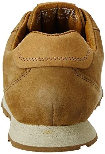 Woodland Men's Camel Leather Sneakers - 10 UK/India (44 EU)